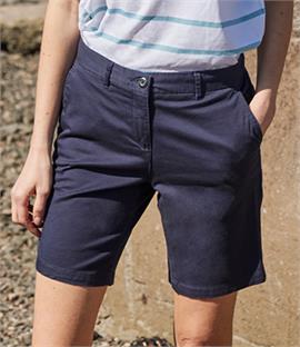 Front Row Ladies Stretch Chino Shorts